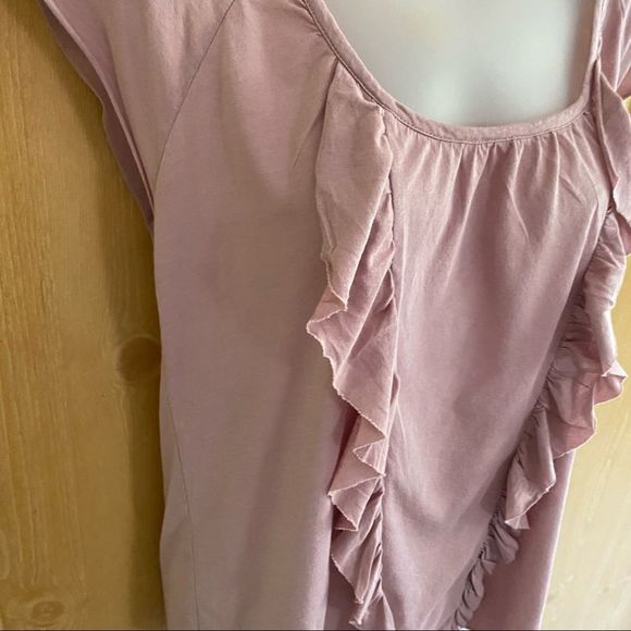 UO Kimchi Blue • Dusty Rose Frill Front Tee - Picture 15 of 15